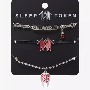 Sleep Token‎ Logo Bracelet Set Hot Topic
